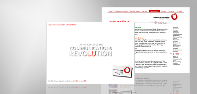 Lucent online annual report